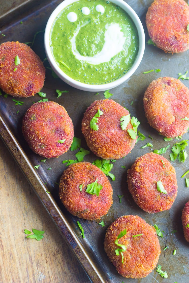 crispy vegetable cutlets beetroot cutlets