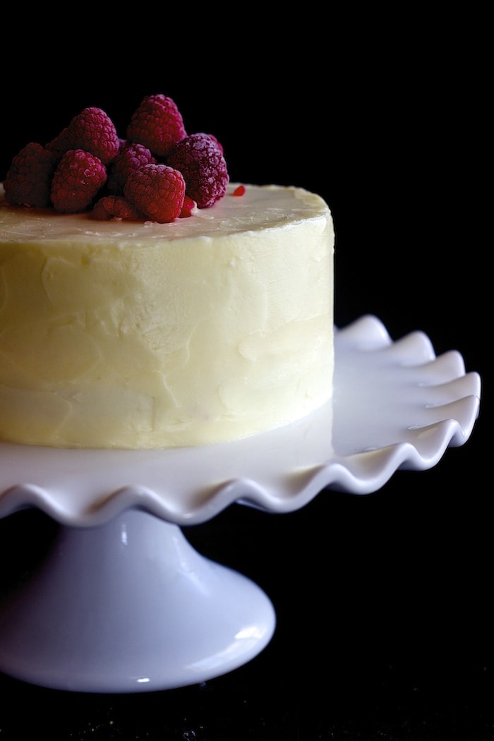 Lemon Velvet Cake w/ Lemon Cream Cheese Frosting + Video Recipe