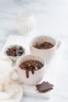 5 minute chocolate mug cake in a microwave