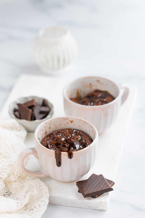 Microwave chocolate mug cake