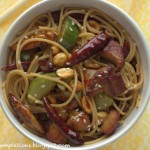 Kung pao style spaghetti