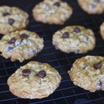 chewy, crisp, oatmeal, cookies, healthy, less butter, less sugar
