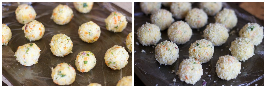 arancini, arancini recipe, arancini recipe with rice, rice balls, leftover rice recipe, cheese balls