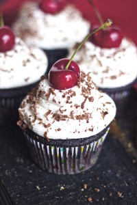 black forest cupcakes, recipe, black forest cupcake recipe, best, moist cupcake recipe