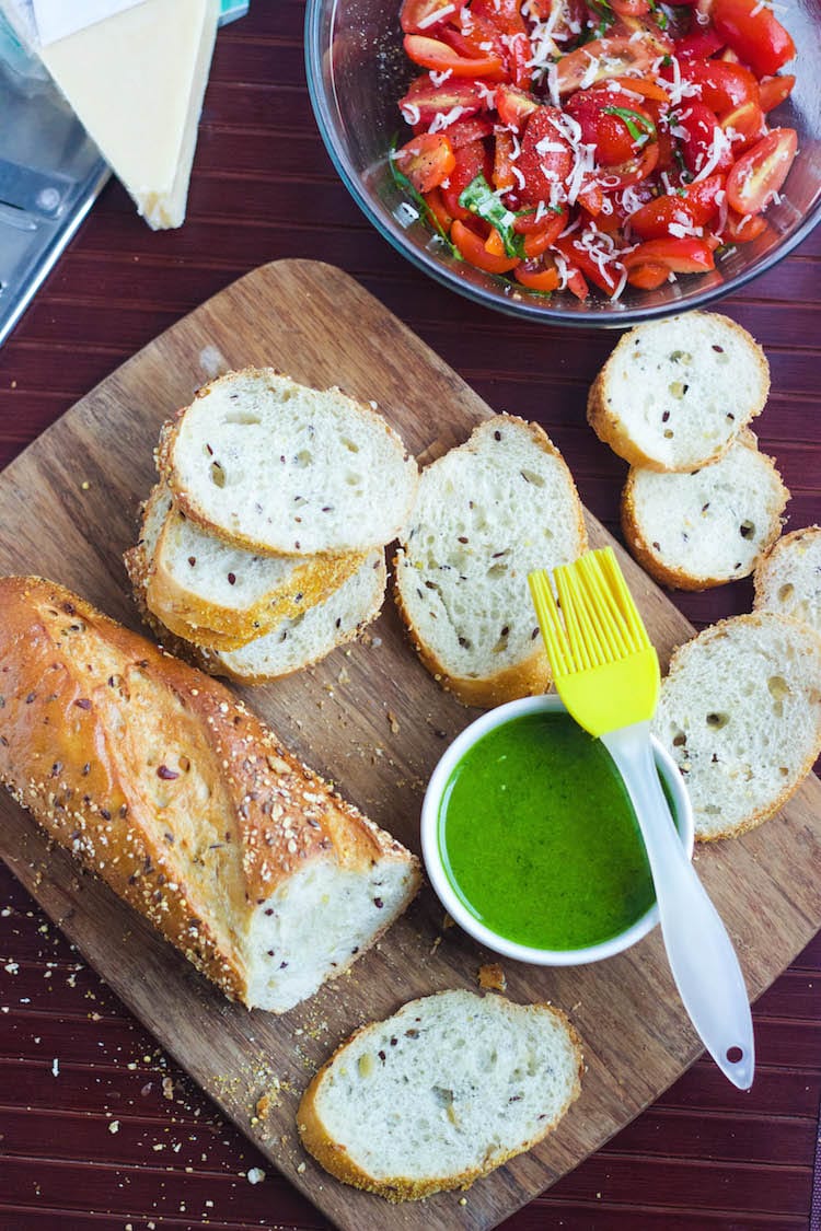 bruschetta with garlic crisp recipe