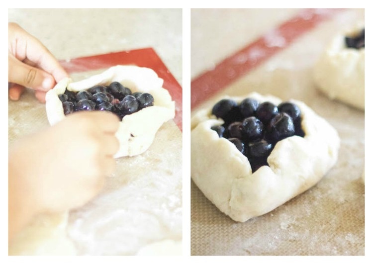 galette rois, blueberry galette, cooking with kids, galette recipe, recipe galette, galette