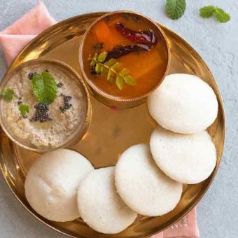 Idli with rice flour