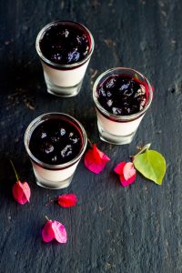 Blueberry Panna cotta