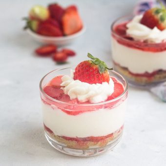 No bake Strawberry Cheesecake