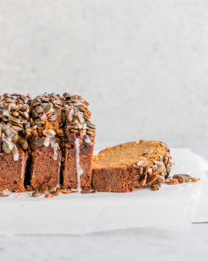 Moist pumpkin bread with best Streusel topping