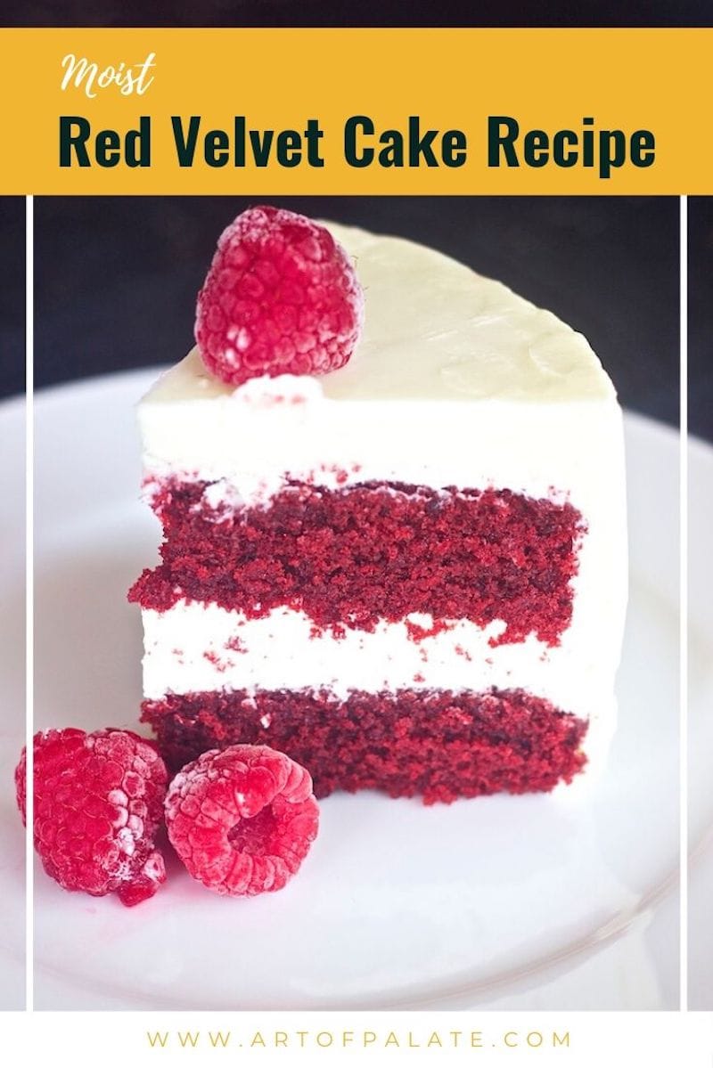 Moist Red Velvet Cake Recipe with Cream Cheese Frosting