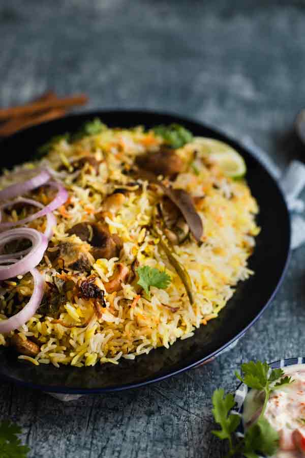 Mutton Biryani Recipe | Hyderabadi dum biryani | step-by-step images